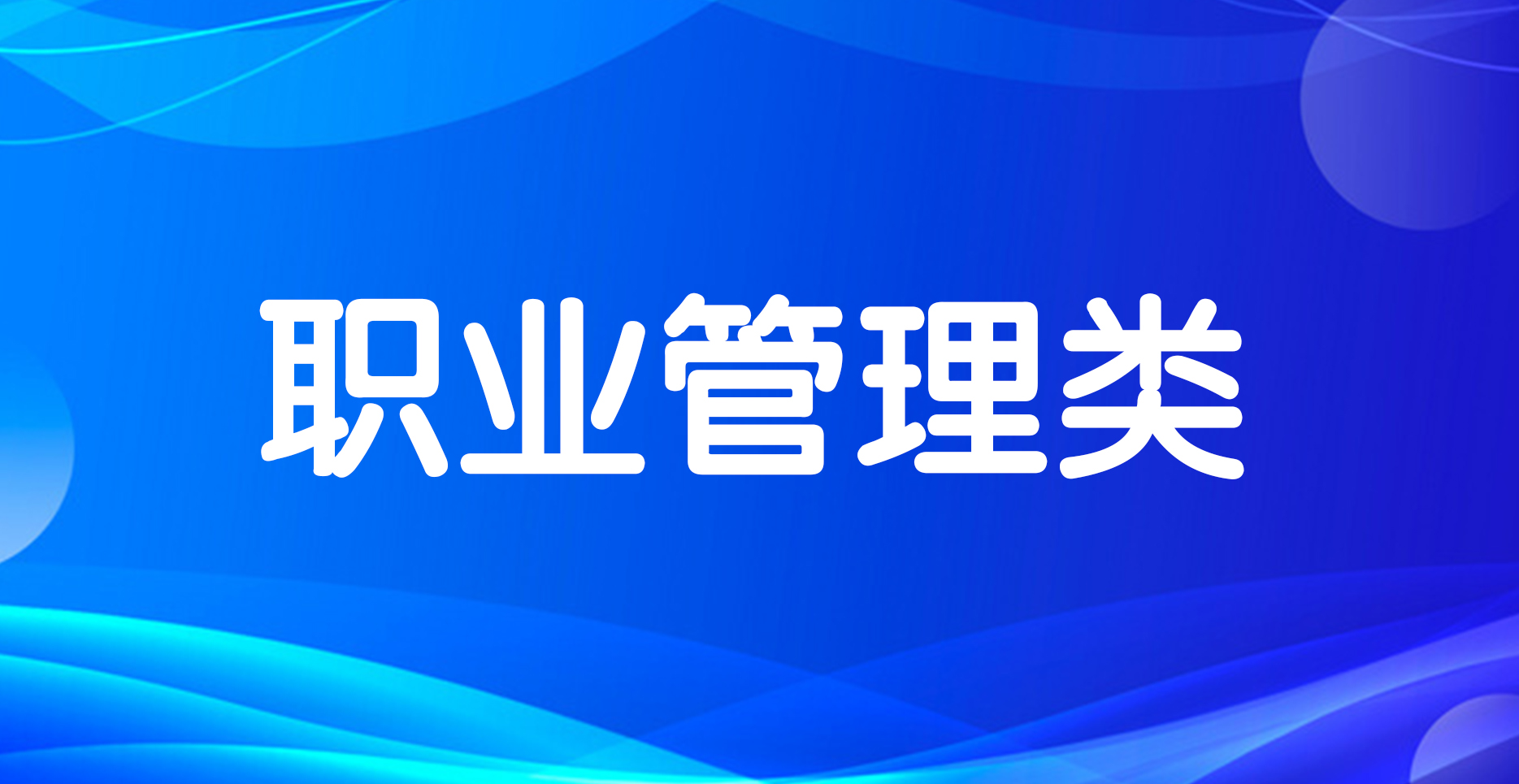 职业管理类培训